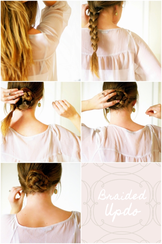 braided hair updo tutorial how-to